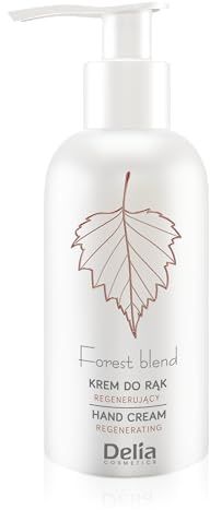 Delia Cosmetics – Forest Blend – Regenerierende Handcreme – Beruhigt, Pflegt und Stärkt die Haut – Mit Birkenblattextrakt, Ceramiden, Leinöl und Sheabutter – Vegan – 120 ml