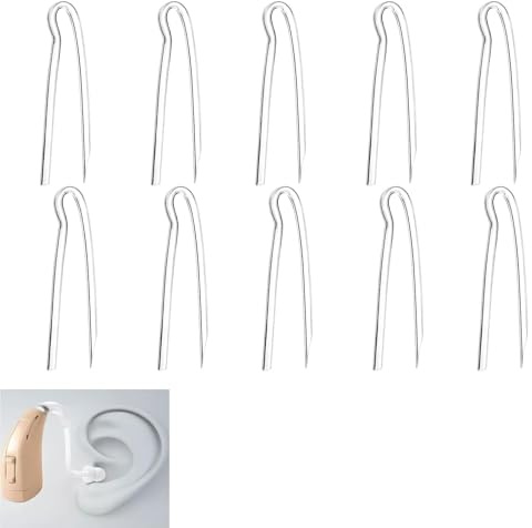 10Pcs Hearing Aid Tubes, 3.1 x 2.0mm Tubing Replacement | PVC, clear sound transmission, easy DIY fitting, suitable for soft ear mould connection and daily replacement