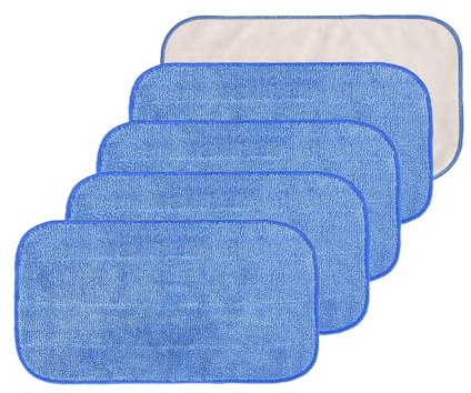 Nuatc Lot de 5 recharges de serpillères très absorbantes pour MR SIGA Lingettes sans danger pour les animaux de compagnie à séchage rapide pour sols et verre Chiffon de nettoyage très absorbant pour