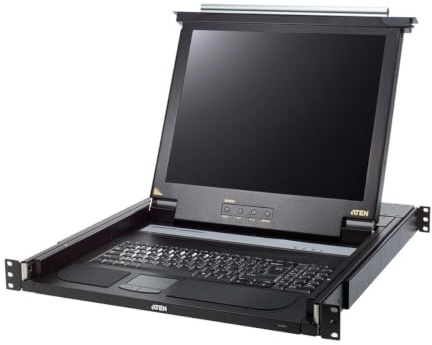 ATEN Slideaway CL1000M・KVM-Konsole mit KVM-Switch・1 Anschlüsse・PS/2・Frankreich・43.2 cm (17) (CL1000M-ATA-FG)