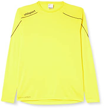 uhlsport Stream 22 - Maglia a Maniche Lunghe da Bambino, Bambini, Maglietta, 100347807, Giallo Limone/Nero, 116
