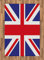 ABAKUHAUS Union Jack Teppich, Britisches Loyalsymbol, Deko-Teppich Digitaldruck, Färben mit langfristigen Halt, 120 x 180 cm, Königsblau Weiß Rot