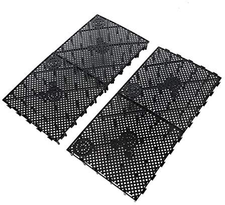 SENZEAL 4 Stück Aquarium Trennwand, Fisch Tank Teiler Kunststoff Gitter Teiler Tablett Isolation Divider Board für Aquarium (Schwarz)