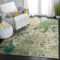 Safavieh Zeitgenössische Teppich für Wohnzimmer, Esszimmer, Schlafzimmer - Madison Collection, Kurzer Flor, Grün und Elfenbein, 160 X 229 cm