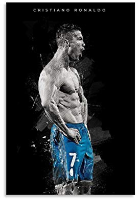 SHADIAO Cristiano Ronaldo Art Poster der besten Momente des Fußballspielers (2) Poster, dekoratives Gemälde, Leinwand, Wandkunst, Wohnzimmer, Poster, Schlafzimmer, Gemälde, 30 x 45 cm