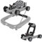 ib style Babywalker Speedster 2in1, Gehfrei, abnehmbare Lauflernhilfe Baby, Höhenverstellbar, Grau