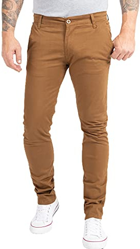Indumentum Chino Hose Herren Slim Fit Stoffhose Businesshose IS-305 | Schmal geschnittene Chinohose, Businesspants für Office und Beruf, geeignet für Alltag und Freizeit