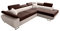 Robin Saturn Premium Ecksofa Schlaffunktion Bettkasten Verstellbare Kopfstützen Kissen Sofa L-Form Schlafsofa Freistehende Eckcouch Schlafcouch Wohnzimmermöbel Wohnlandschaft Rechts Braun Creme