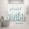 Inshere Duschvorhang Get Naked Green Leaves Plant für Badezimmer, Home Dekor Hängender Vorhang mit 12 Haken, 183 x 183 cm