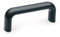 Ganter Normelemente | Bügelgriff Kunststoff - GN 725-117-M6 | Gewinde M6 | Länge: 117mm | Thermoplast (Polypropylen PP) | schwarz