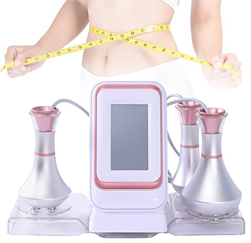 KOLHGNSE Ultraschall Massagegerät, 3IN1 80K RF Ultraschall Kavitation Maschine Körper Fettentferner Schönheitsgerät für Fettreduktion, Formgebung und Hautverjüngung