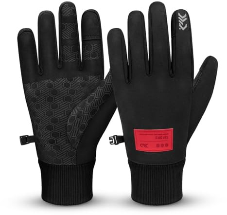 SIROKO DW Barrow Fahrradhandschuhe für den Winter, Schwarz