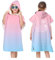 Proumhang Poncho de Surf/Bain/Piscine/Plage pour Enfants,Serviette de Bain à Capuche en Microfibre,Peignoir à Langer en éponge,Poncho de Bain à Capuche pour Garçons et Filles Style 4 75x60cm