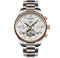 HFWXYSA Orologio Uomo Automatico Meccanico Acciaio Inossidabile Impermeabile Orologi Uomo Moda Casual Tourbillon Orologi Uomo da Polso,White Rose Gold