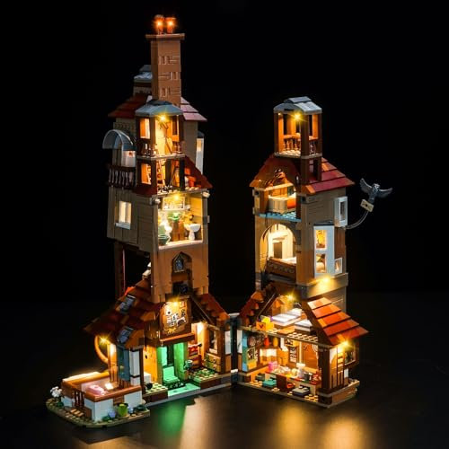 LocoLee Licht Set Kompatibel mit Lego 76437 Der Fuchsbau – Sammleredition, Nur Lichter Set, Licht Beleuchtung Set Compatible with Lego The Burrow – Collectors' Edition 76437