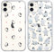 Yoedge 2 Pack Transparent for iPhone 12 Mini Phone Case 5.4 inch，with Penguin Aesthetics Pattern Designed Cover, Soft Silicone TPU Shockproof Protective Bumper Back Girls Cases，for iPhone 12 Mini