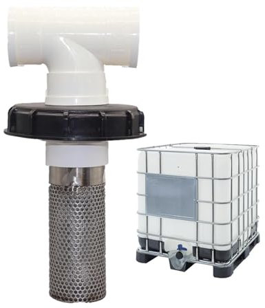 Yplkm Filtro de entrada de manguera, filtro de agua de barril de lluvia, cubierta de filtro de filtro para depósito de agua de galones, reutilizable para impurezas