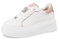 Renato Balestra Sneakers Donna Platform Scarpe da Ginnastica RB2510 (Bianco e Rosa, Sistema Taglie Calzature EU, Adulto, Donna, Numero, Media, 35)