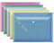 A4 Dokumententasche A4 Transparent Bunte Mappen Sammelmappe Dokumentenmappe zum Abheften Dokumententaschen Sammelmappen Plastic Wallets mit Druckknopf für Dokumente Organisieren 10 Stück