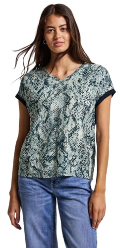 Damen V-Neck Shirt mit Snake Print