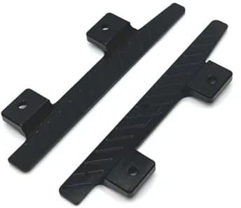 PLOQAZEH RC Car Upgrade Zubehör Für MN82 LC79 1/12 Metall Für Rock Sliders Seite Pedal Dekoration RC Auto Upgrade Teile Zubehör(Black)