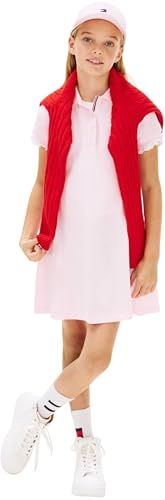 Tommy Hilfiger Mädchen Pleated Polo Dress Ss Kg0kg08342 Kleider (1er Pack)
