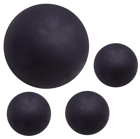 Generisch - Pelotas de squash – 4 x set de principiantes altamente elástico, equipo de ejercicio duradero, diseño de salto visible, ayuda de entrenamiento ligero, bola deportiva hueca con para