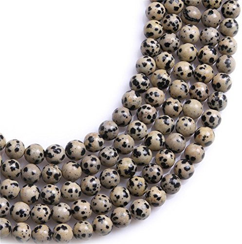 4mm Natural Dalmatian Jasper Beads Round Gemstone Loose Beads for Jewellery Making (90-100pcs/strand)