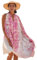 Prettystern Damen XXL Seidenstola Sommer-Tuch Seidenschal Strand-pareo Sarong bunt Umschlagtuch Schultertuch bunt pink rosa Y02
