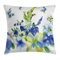 ABAKUHAUS Floral Kissenbezug, Frühlings-Blüte, Kissenhülle mit Reißverschluss Waschbar Farbfest Beidseitiger Druck, 40 x 40 cm, Königsblau Lindgrün