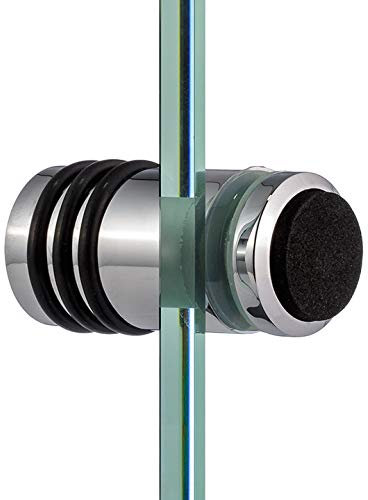 Kolibri Interior Duschtürknopf einseitig für Glasdusche/Duschtürknauf/Griff für Duschtür (Oberfläche: Edelstahl)