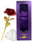 TINYOUTH Vergoldete Rose 24 Karat, Rot Golden Forever Rosen mit Geschenkbox & Ständer für Geburtstag Freundin Muttertag Hochzeit Weihnachten Jahrestag Erntedankfest