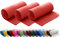 wometo 3er Set Polar Fleecedecke oekoTex 130x160 ca. 400g mit Anti-Pilling und Kettelrand rot