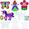 HAMA Bügelperlen-Bastel-Set midi-Stift-Platten-Set midi Märchenwelt Prinzessin + Pegasus + Blume + Schmetterling #1