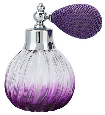 Parfum Flakon, 90ML Mini Reisen Portable Leer Parfüm Zerstäuber, Retro Style Glas Leere Parfüm Sprühflasche Nachfüllbare Parfüm Zerstäuber Spenderflasche Parfümzerstäuber mit Zerstäuberpumpe