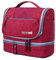 FORRICA Trousse de Toilette Suspendue Sac Maquillage Rangement Cosmétique Portable Voyage Camping Cosmétique Sac pour Hommes et Femmes Rouge