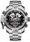 REEF TIGER Sport Herrenuhr Automatik Komplizierte Uhr mit Rostfreier Stahl Armband RGA3503 (RGA3503-YBY)