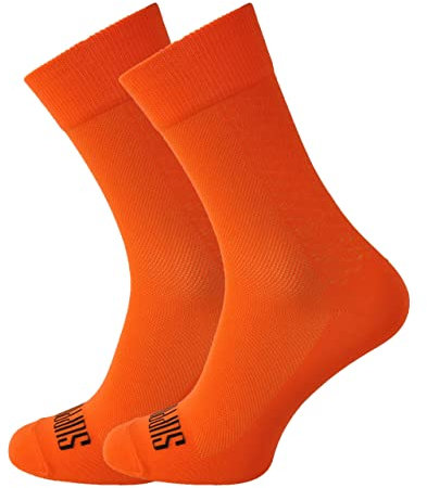 SUPPORT Calzini da ciclismo superleggeri da uomo, escursionismo, camminata, bicicletta, Orange, 42-44