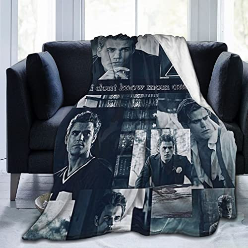 Kuschelige Plüsch-Decke Stefan Thow Salvatore Flanelldecke, Bettwäsche, warmes Fleece, weiche Decke für Sofa, Couch, Wohnzimmer, Büro, Auto, Camp, Stranddecken, 203,2 x 152,4 cm