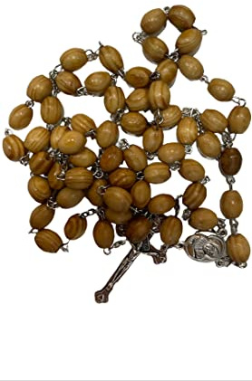 Rosenkranz mit Land VON JERUSALEM, Holz