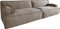 DELIFE 3-Sitzer-Sofa Basit Bouclé Schlamm 285x110 cm