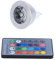 Bagima MR16 GU5 Lichtwechsel 9×6×6 MR16 3W RGB-LED-Licht-Farbwechsellampe 12V-24V mit Fernbedienung die Hausbar