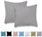 Veluna Home Kissenbezug 80x80cm - 100% Baumwolle(2er-Set) - Grau - Dicht gewebt mit 57 Fäden/cm² - Kopfkissenbezug - Oeko Tex Zertifiziert - Renforcé Kissenhülle für Kissen mit Reißverschluss