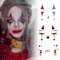BOFUNX 3 Stücke Gesichtstattoo Karneval Clown Gesicht Sticker für Fasching Karneval Mottoparty Halloween Cosplay
