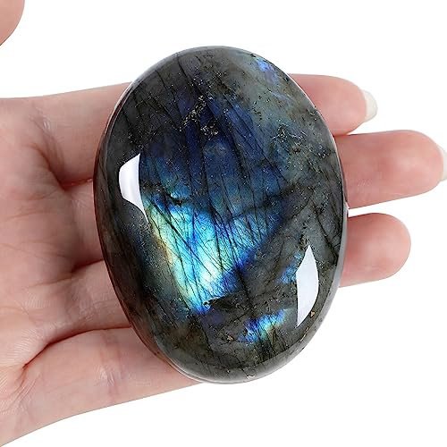 XIANNVXI Pierre de Paume Pierre Naturelle Anémousite Cristaux Thérapeutique pour Guérison Méditation Relaxation Décoration