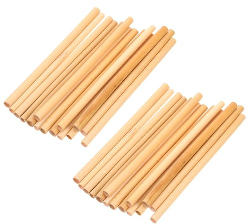 BESPORTBLE Beekeeping Essential 50pcs Reed Mason Bees Tubes Natural Bee Nesting Straws for Gardening Bee House Construction