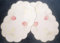 Deckchen 30x45 oval Ostertischdecke Bestickt Ostereier 2er Packung (30x45 ov)