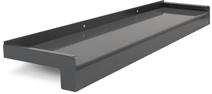 HausFux jetLINE Aluminium Fensterbank außen - nach Maß inkl. Putzabschluss, Klinkerabschluss oder Alu-Gleitabschluss - individueller Zuschnitt - bis 3 m (Anthrazit, T x L | 13 x 100 cm)