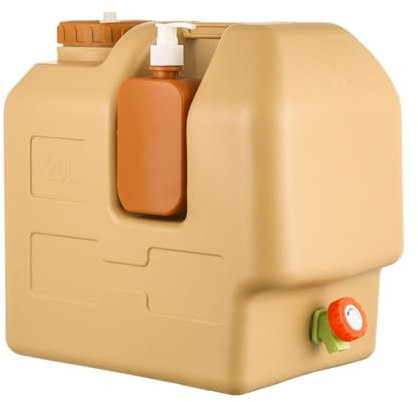 MagiDeal Réservoir d'eau de 20l avec Robinet, Seau d'eau de Camping Portable, réservoir d'eau pour la Conduite, Le Lavage des Mains, la pêche d'urgence