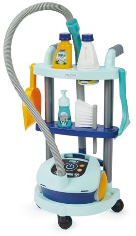 Giocattoli Ecoiffier 2772 - Carrello aspirapolvere, set di imitazioni per bambini, a partire dai 18 mesi, prodotto in Francia